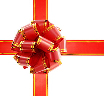 bow, ribbon, red, gift, holiday, white, shine, satin, background HD wallpaper