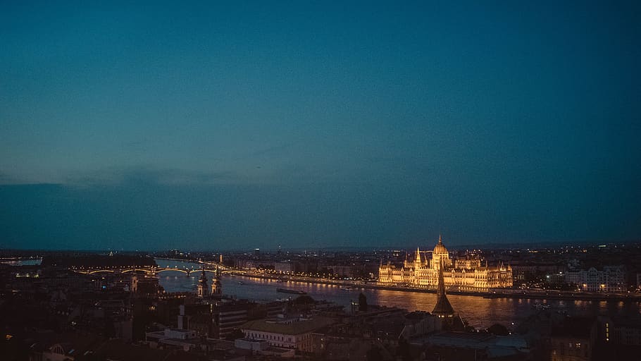 hungary, budapest, architecture, sky, blue, skyline, city, cityscape HD wallpaper