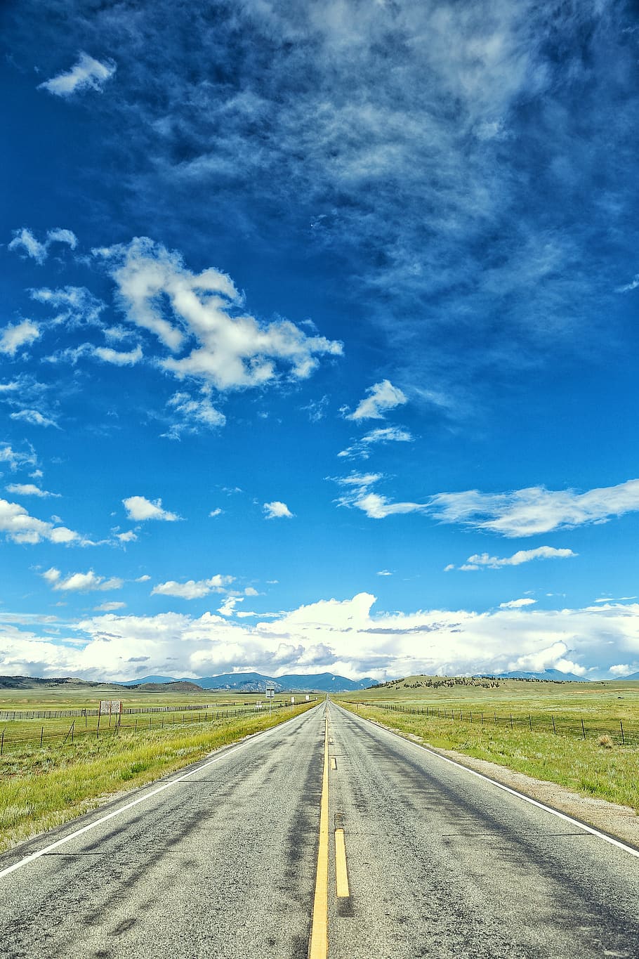 gray empty road, nature, outdoors, way, highway, asphalt, tarmac HD wallpaper