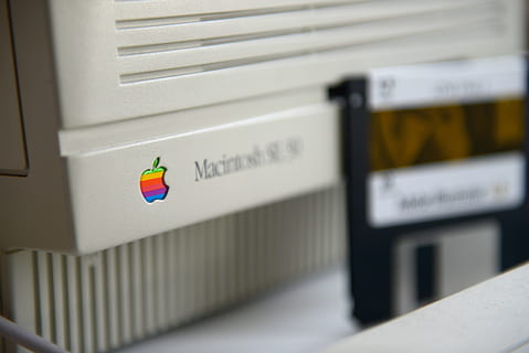 apple, macintosh, se/30, se30, logo, adobe, illustrator, colorful HD wallpaper