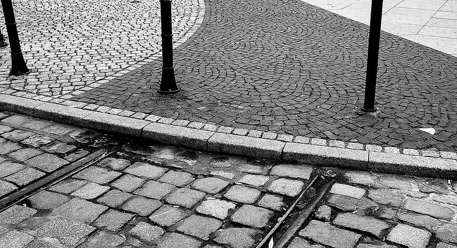 rails, way, walkway, pavement, the end of the road, street HD wallpaper