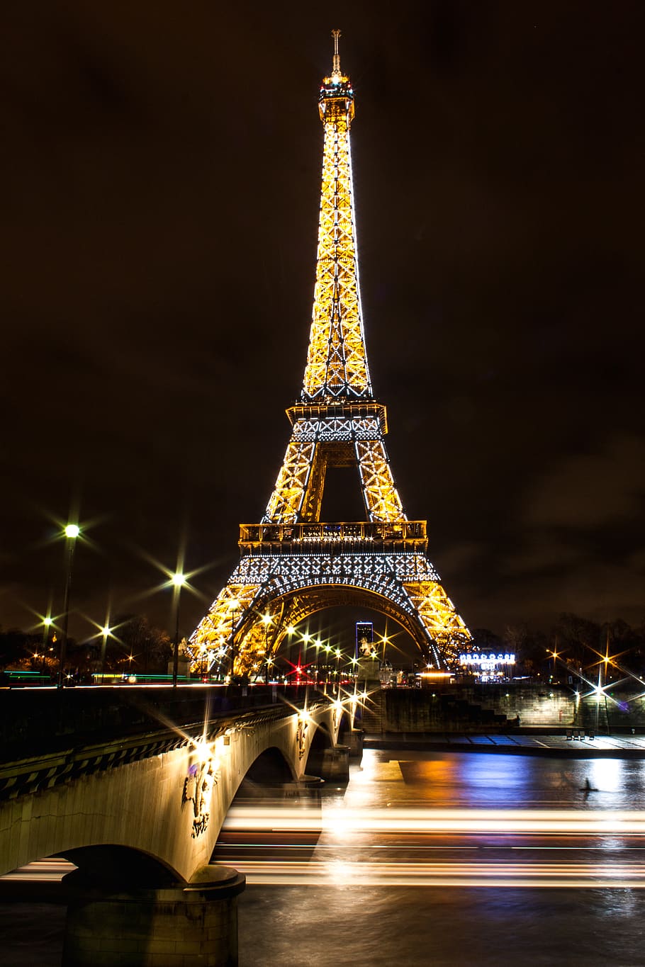 HD wallpaper: france, paris, long exposure, christmas, eiffel tower, night  | Wallpaper Flare