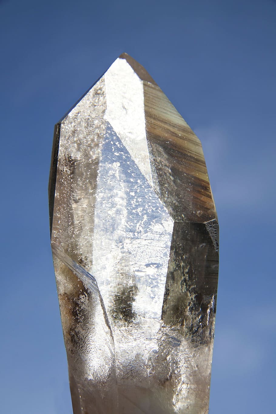 pure, quartz, geometry, element, object, stone, rock, blue HD wallpaper