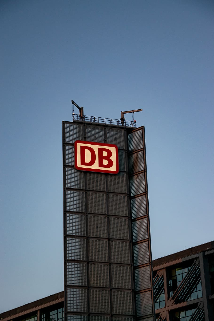 Free download | HD wallpaper: red and white DB signage, advertisement