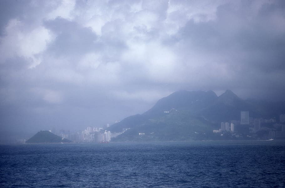 cloud, mountain, water, sky, cloud - sky, architecture, building exterior HD wallpaper