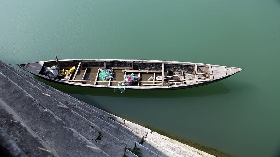 nepal, kosi barrage, nautical vessel, water, transportation