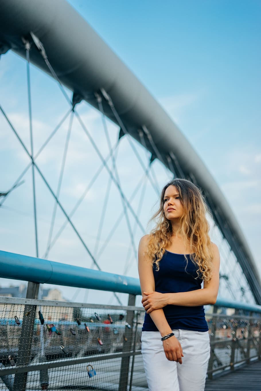 poland, kraków, real people, one person, railing, hair, young adult HD wallpaper