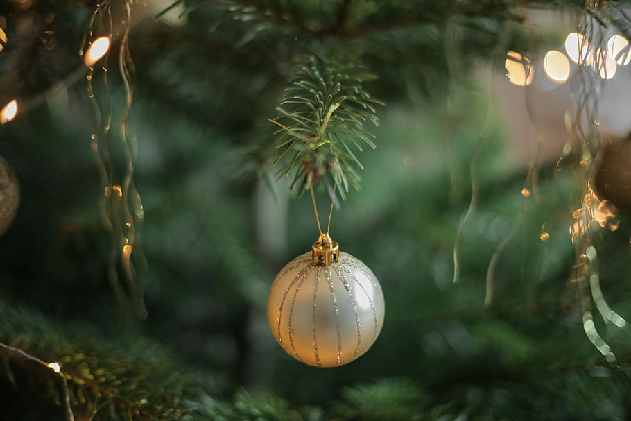 germany, ruhr, decorations, winter, lights, fairy lights, christmas tree HD wallpaper