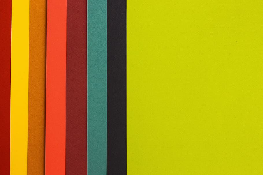 yellow, black, green, and orange digital wallpaper, color, colour, HD wallpaper