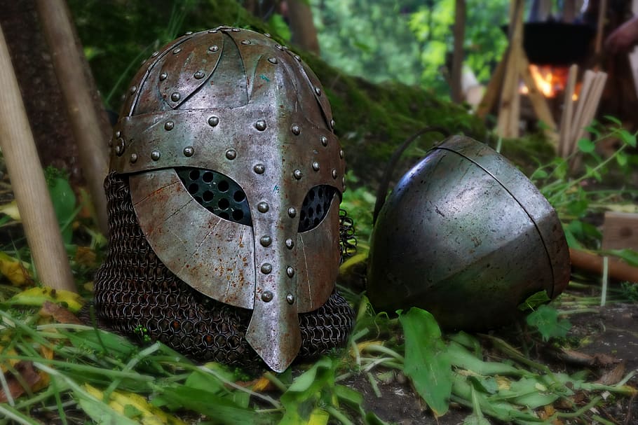 Steel Mask, grass, metal, protection, plant, nature, no people HD wallpaper