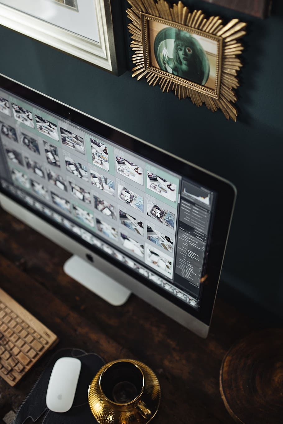 Vintage Workbench Desk, office, workspace, old, retro, wooden HD wallpaper