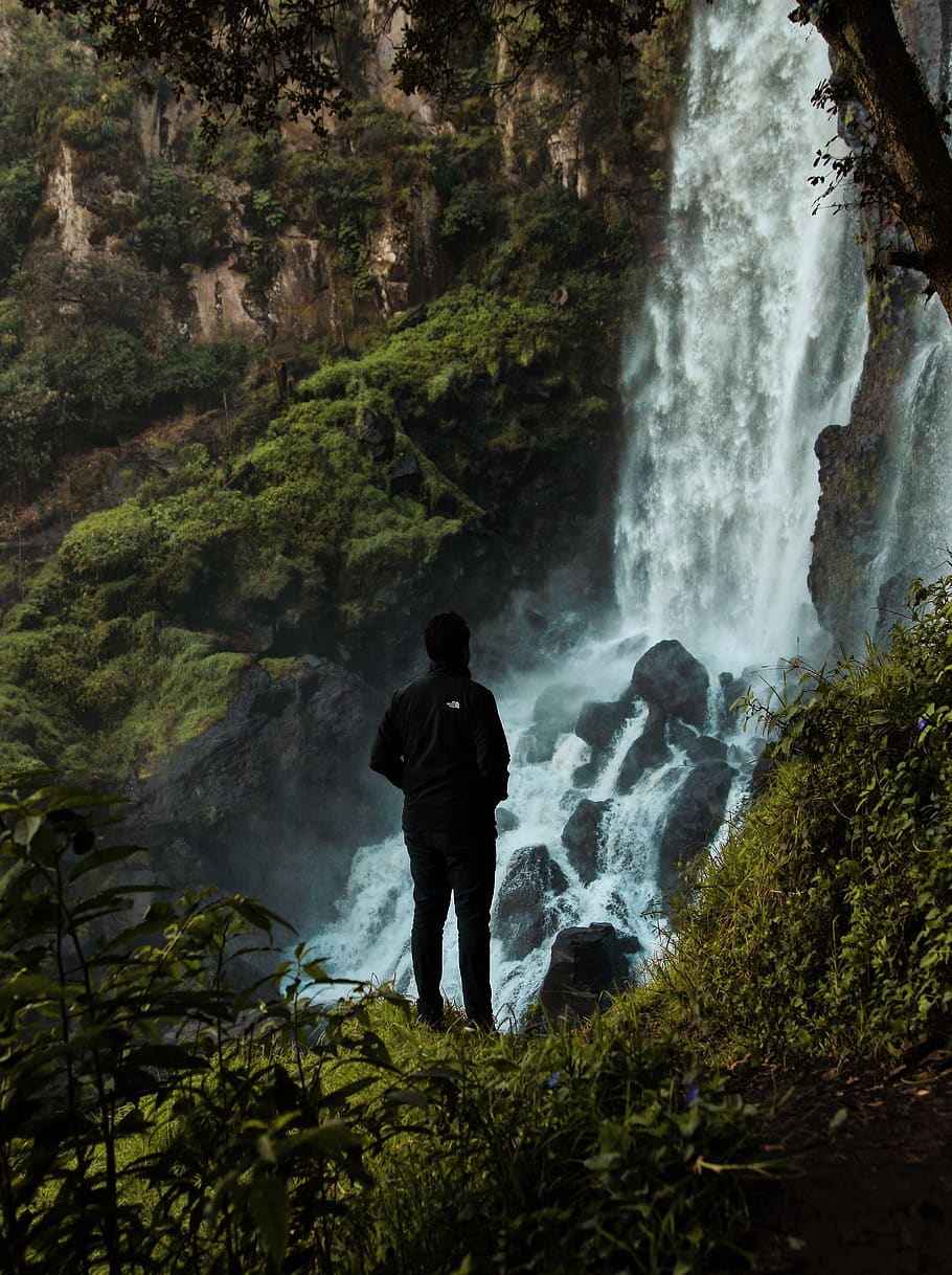 mexico, puebla, mountain, trees, explorer, nature, forest, waterfall HD wallpaper