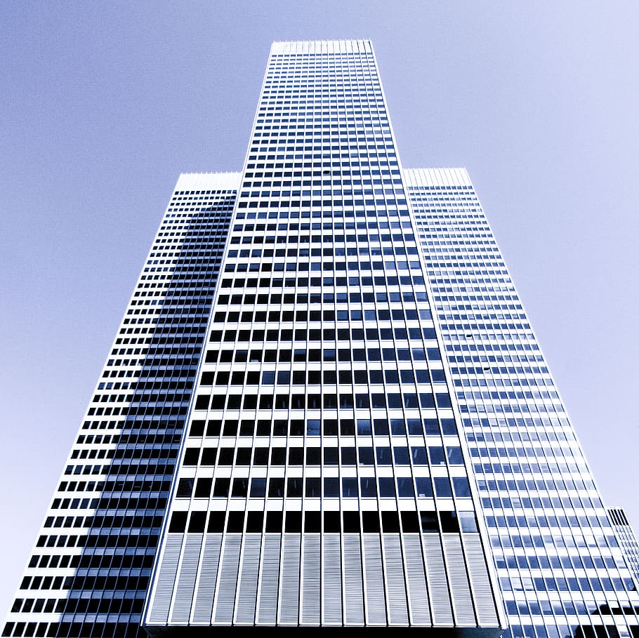 architecture, building, infrastructure, blue, sky, skyscraper HD wallpaper