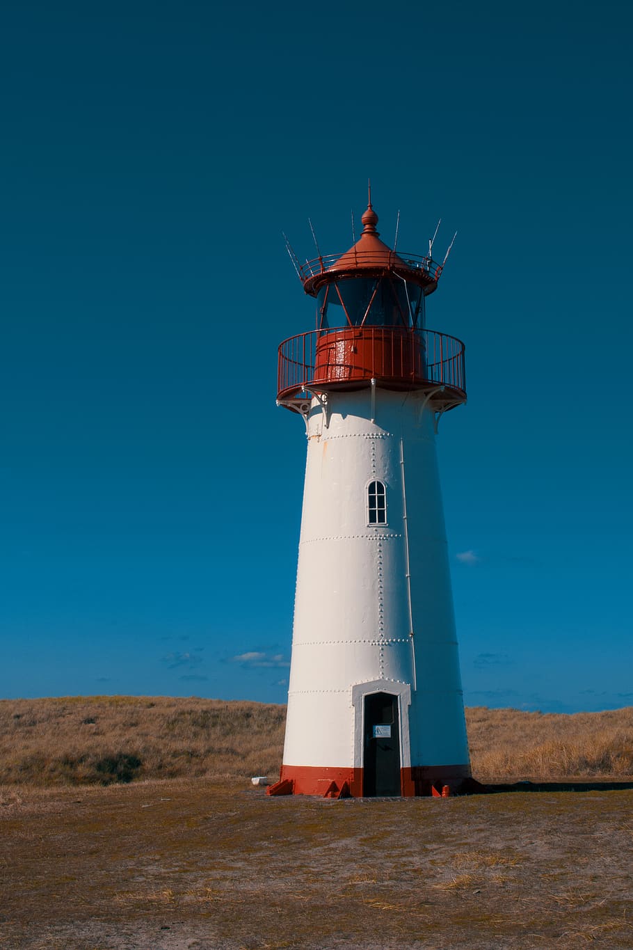 white and red lighthouse, safety, sky, security, guidance, tower HD wallpaper