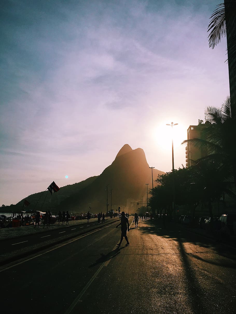 rio de janeiro, brazil, afternoon, calm, sea, sunrise, sunshine, HD wallpaper