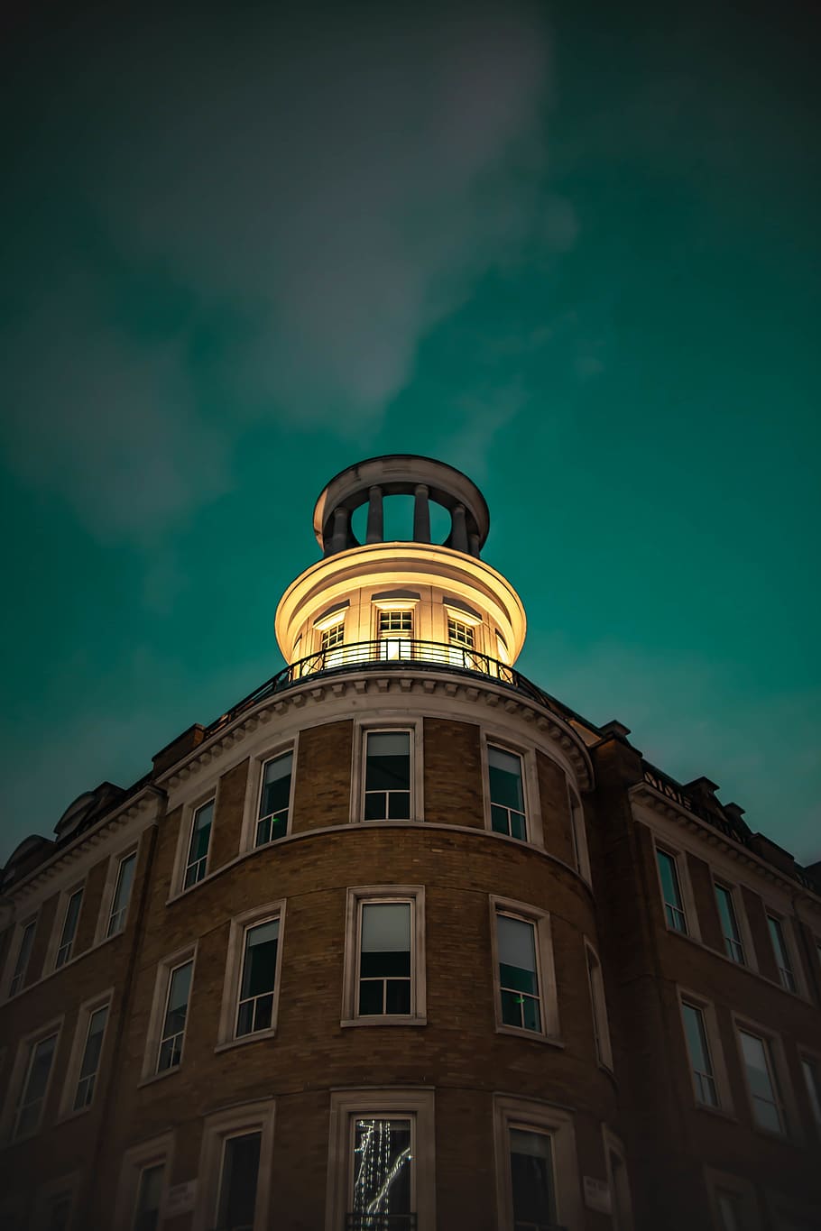 building, architecture, tower, london, uk, control tower, night HD wallpaper