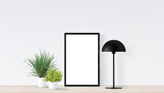 poster, mockup, wall, interior, realistic, indoors, decoration HD wallpaper