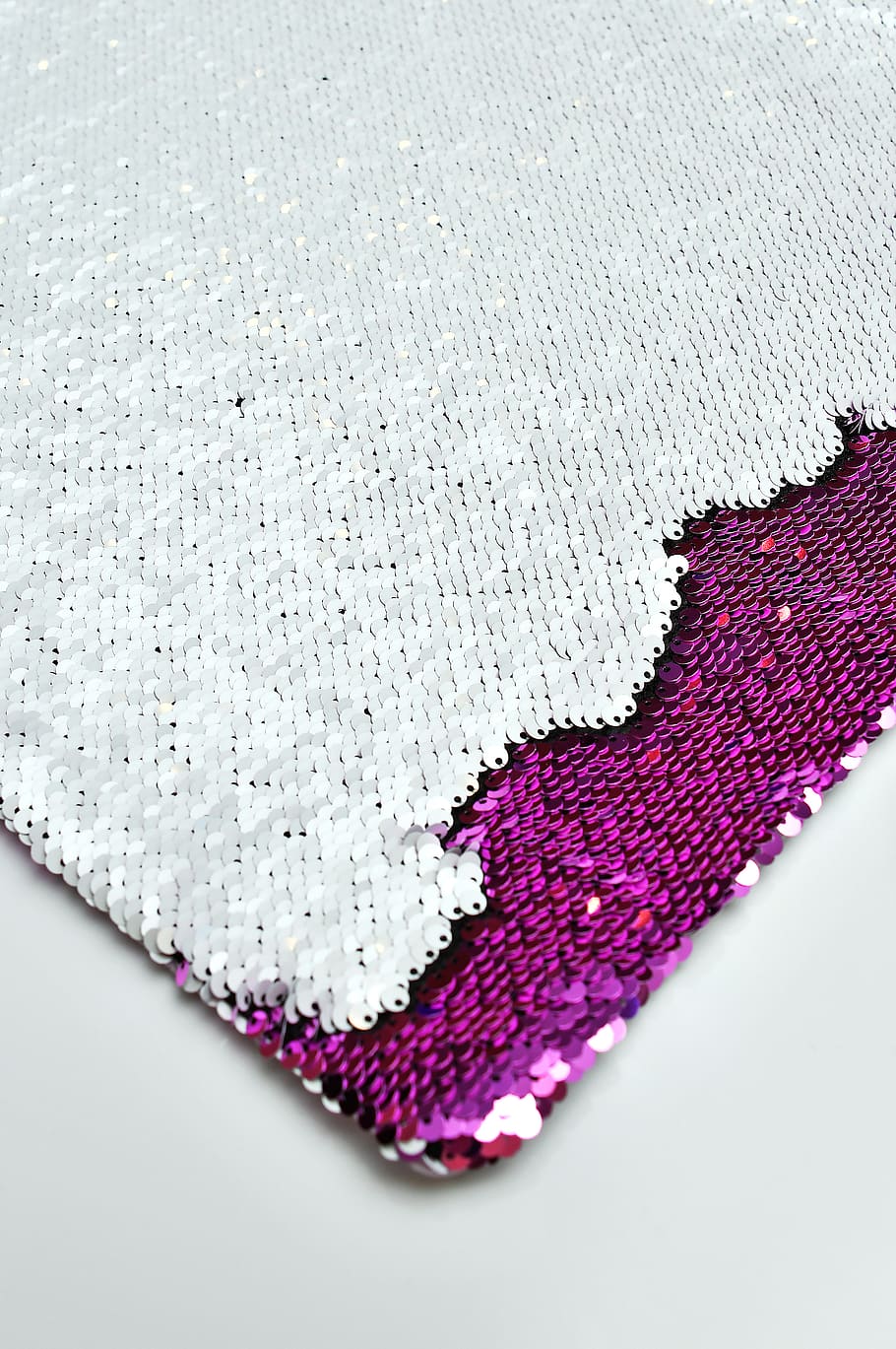 sequins, pillowcase, white, purple, platelets, seat cushions, HD wallpaper