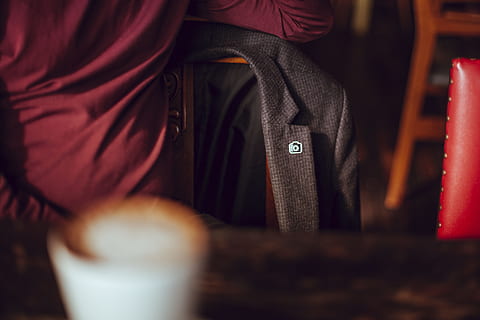 pin, camera, formal, coat, black, midsection, men, real people HD wallpaper