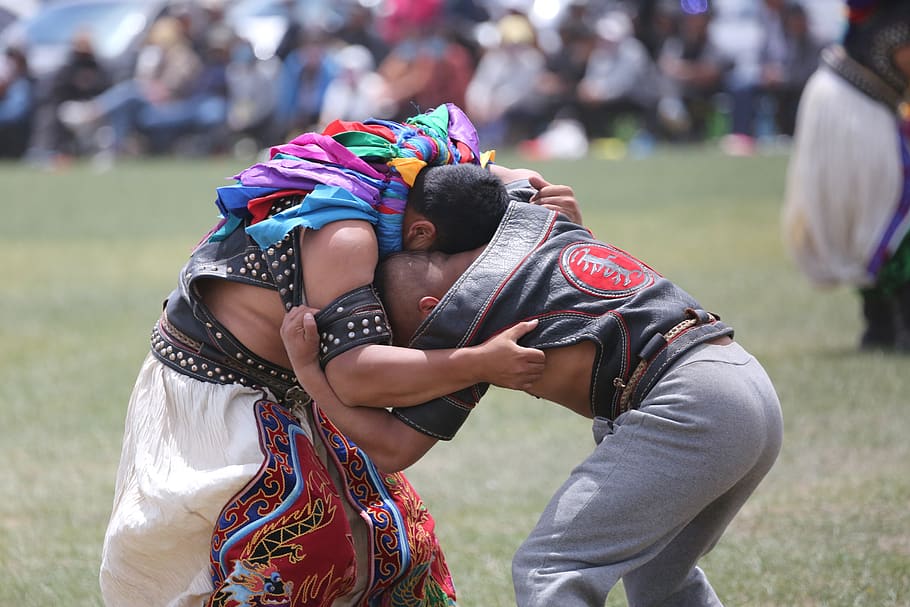 HD   Mongolian Wrestle Wrestling Fight Sports Strength   Mongolian Wrestle Wrestling Fight 