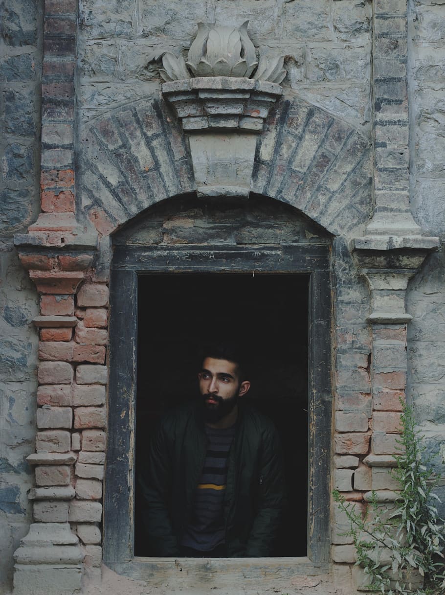 srinagar, portrait, kashmir, frame within a frame, old architecture HD wallpaper
