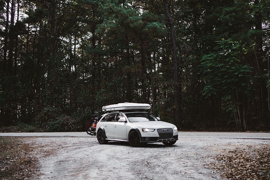 white 4-door hatchback, mode of transportation, car, motor vehicle HD wallpaper