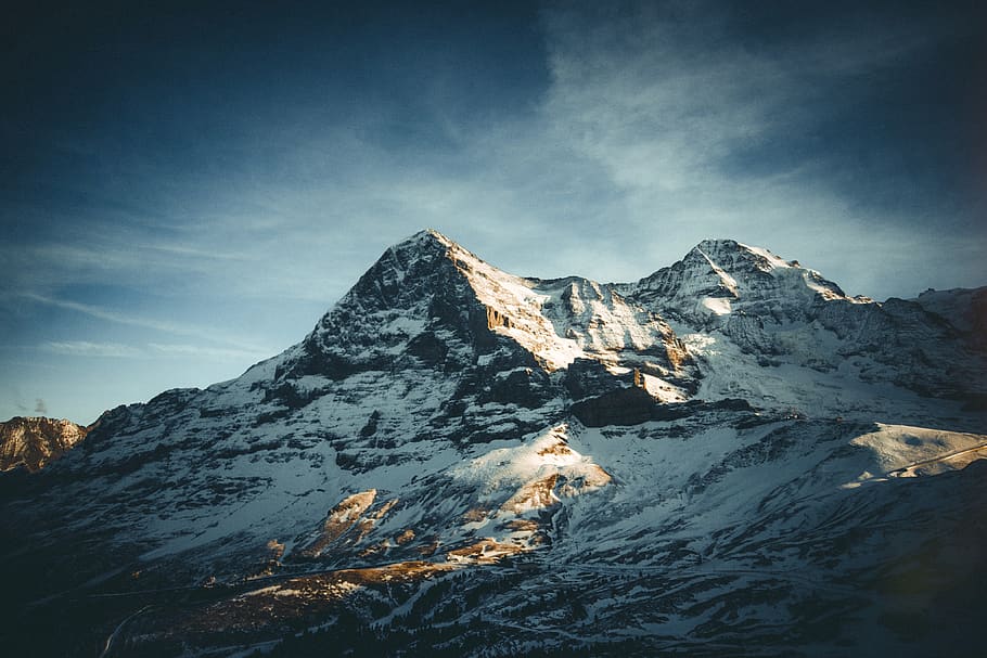 white mountain under sky, scenics - nature, beauty in nature HD wallpaper