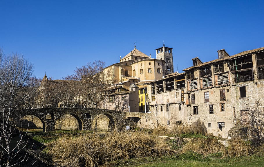 old, architecture, gothic, building, house, sky, stone, city HD wallpaper