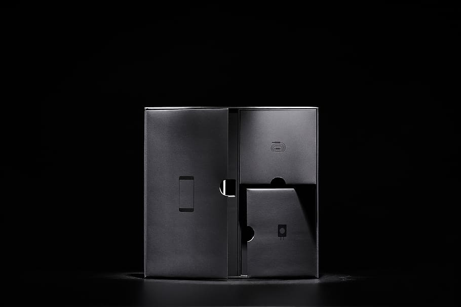 black, light, dark, box, partition, divider, studio shot, indoors HD wallpaper