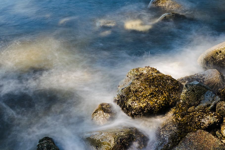 vancouver, stanley park, canada, ocean, waves, nd filter, water