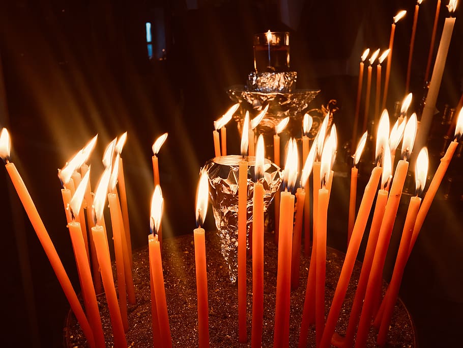 candle, fire, diwali, flame, lighting, dessert, birthday cake HD wallpaper