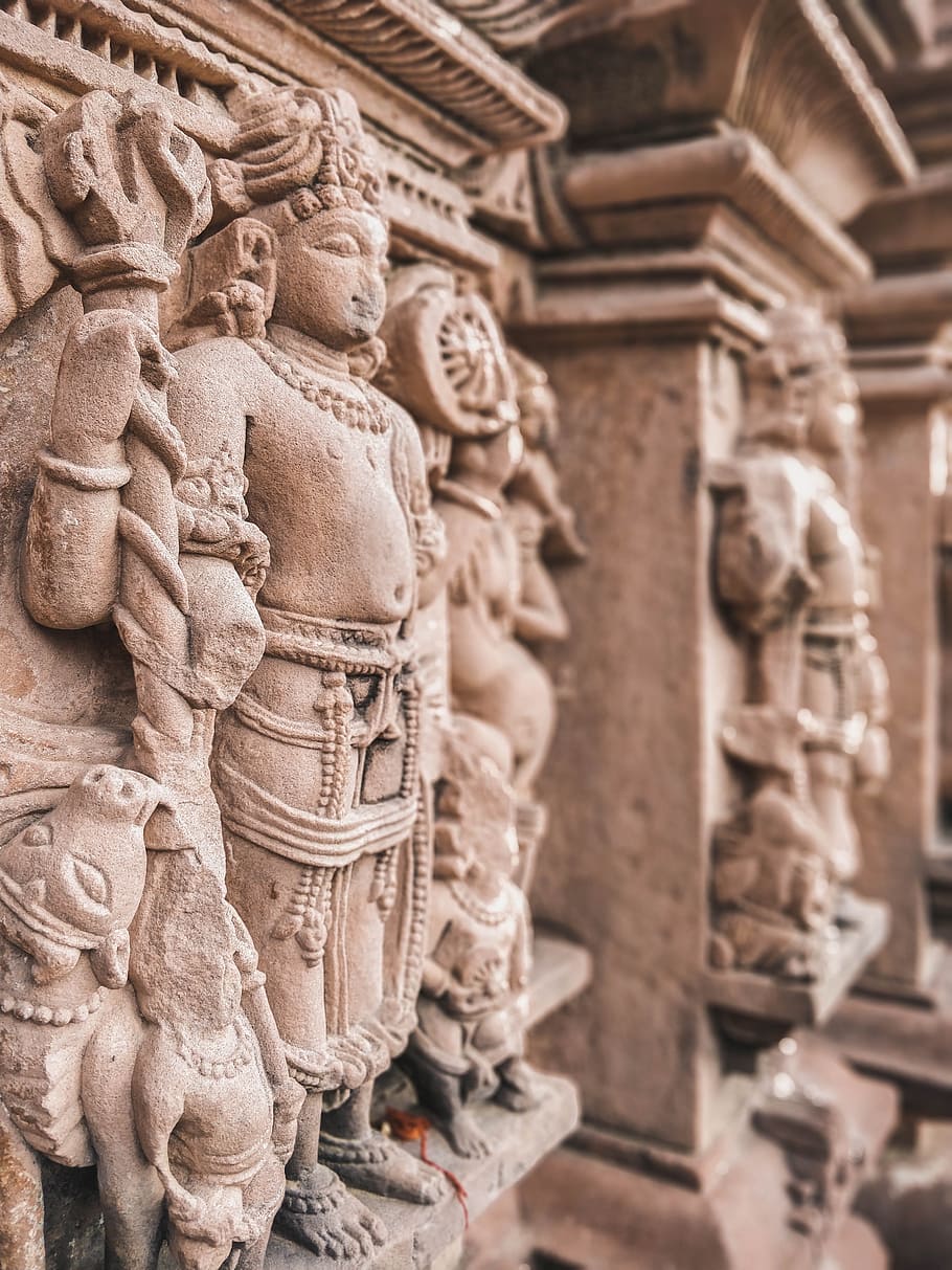 High-relief Sculpture, ancient, architecture, art, buddha, building HD wallpaper