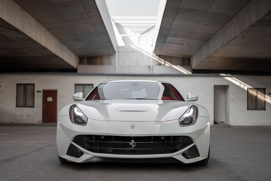 white car, motor vehicle, transportation, mode of transportation HD wallpaper