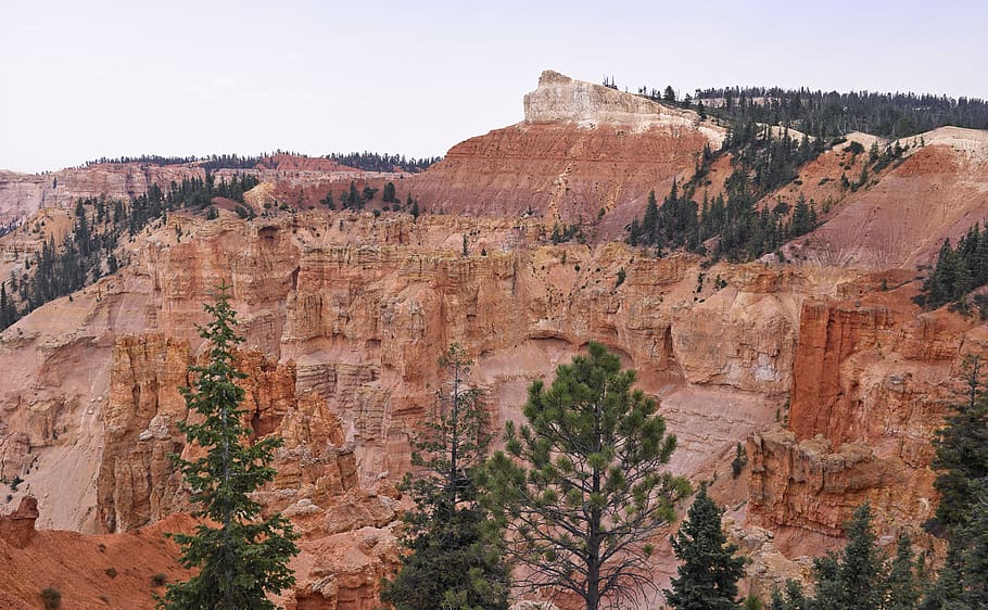 brown rock formation, mountain, nature, canyon, valley, outdoors HD wallpaper