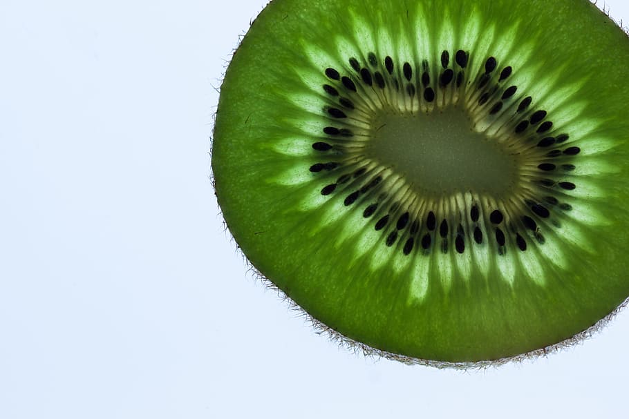 Kiwi close-up, close up, fruit, green, pattern, healthy eating, HD wallpaper