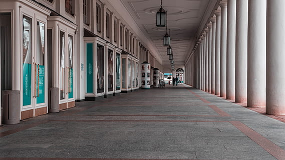 corridor, human, person, flooring, germany, wiesbaden, wiesbaden theater HD wallpaper