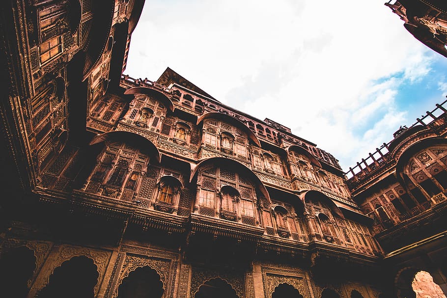 fort, palace, castle, jodhpur, rajasthan, india, old, vintage