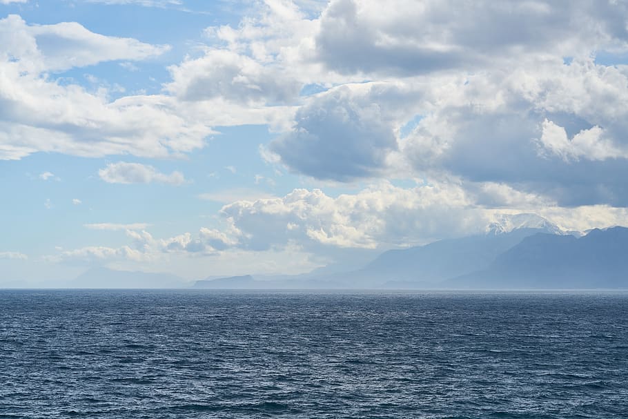 sky, air, clouds, waves, wind, marine, ocean, adventure, wild HD wallpaper