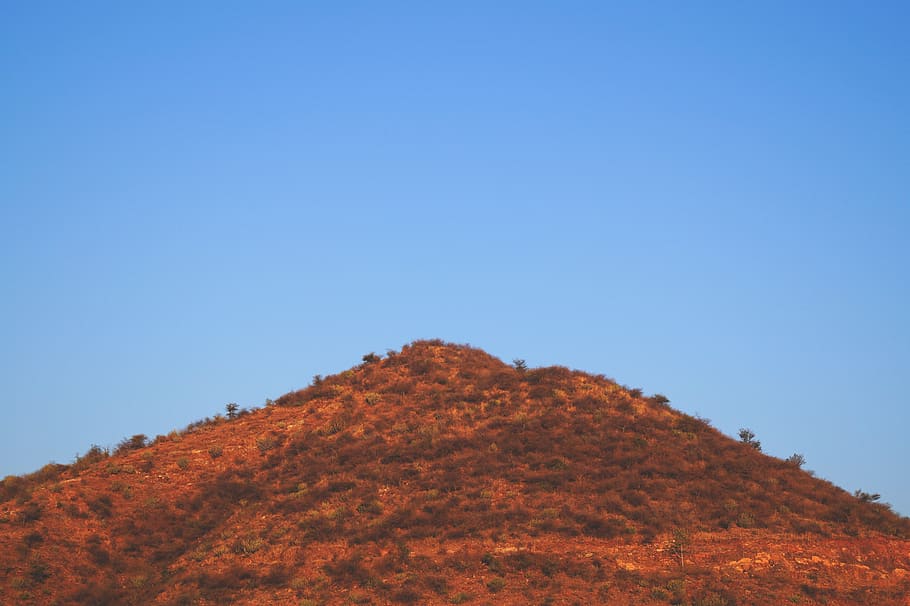 india, udaipur, mountain, sky, landscape, copy space, nature HD wallpaper