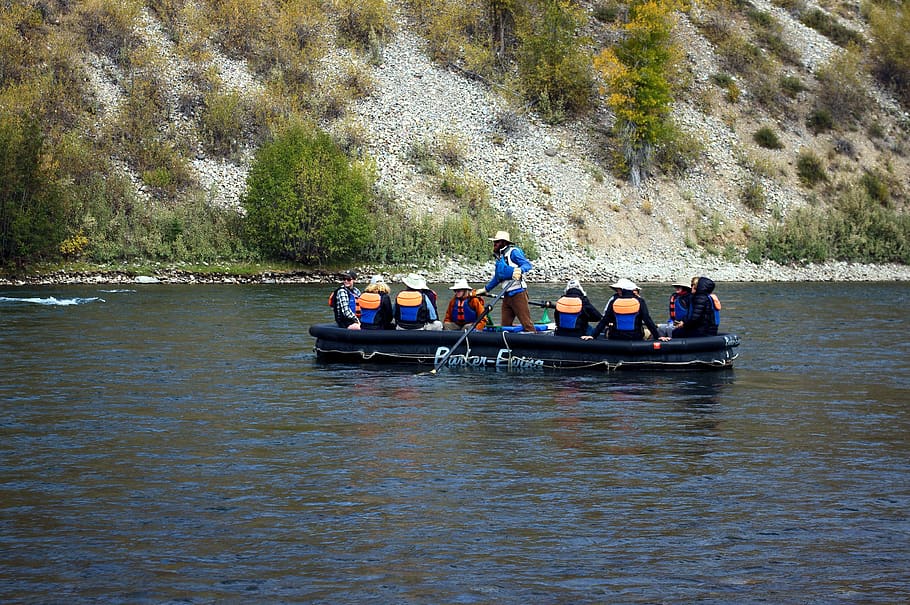 snake river floating, raft, grand, teton, national, park, wyoming HD wallpaper