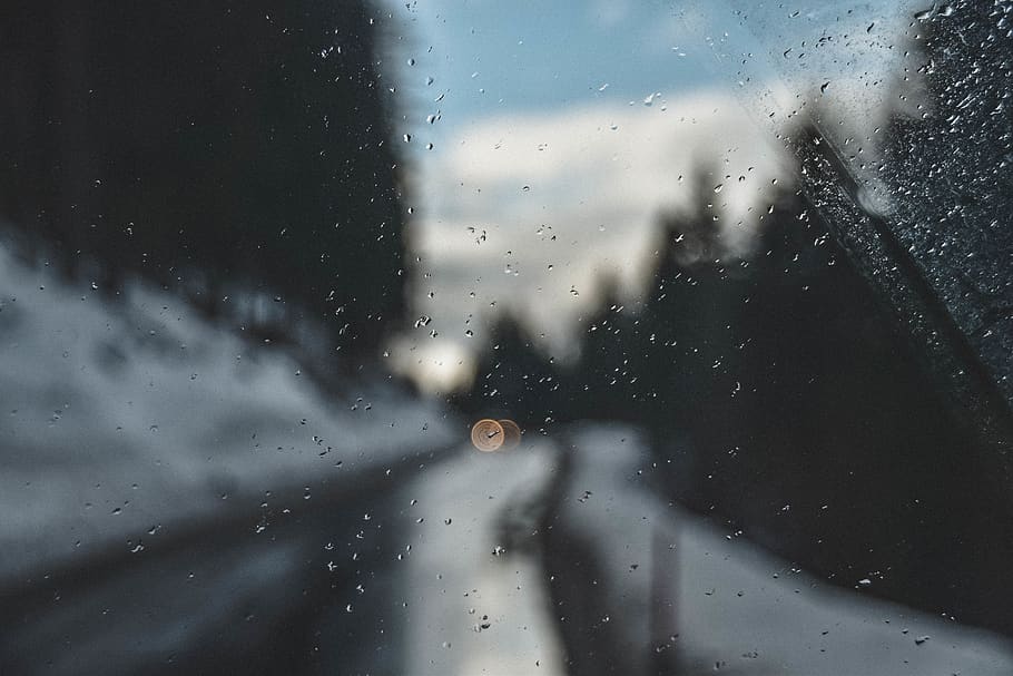 Photography of Raindrops on Glass, blur, weather, wet, window HD wallpaper