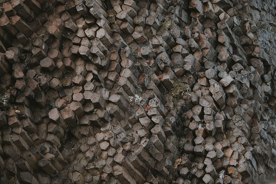 gray cave, wood, lumber, slate, rubble, texture, driftwood, pebble, HD wallpaper