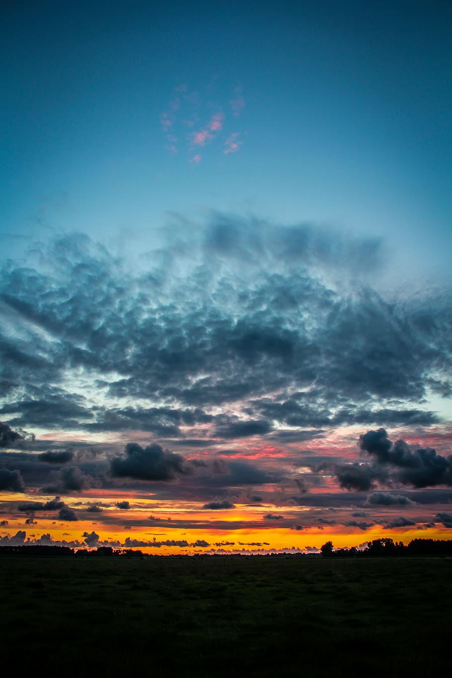 sunset, sky, view, clouds, dusk, night, evening, cloud - sky HD wallpaper