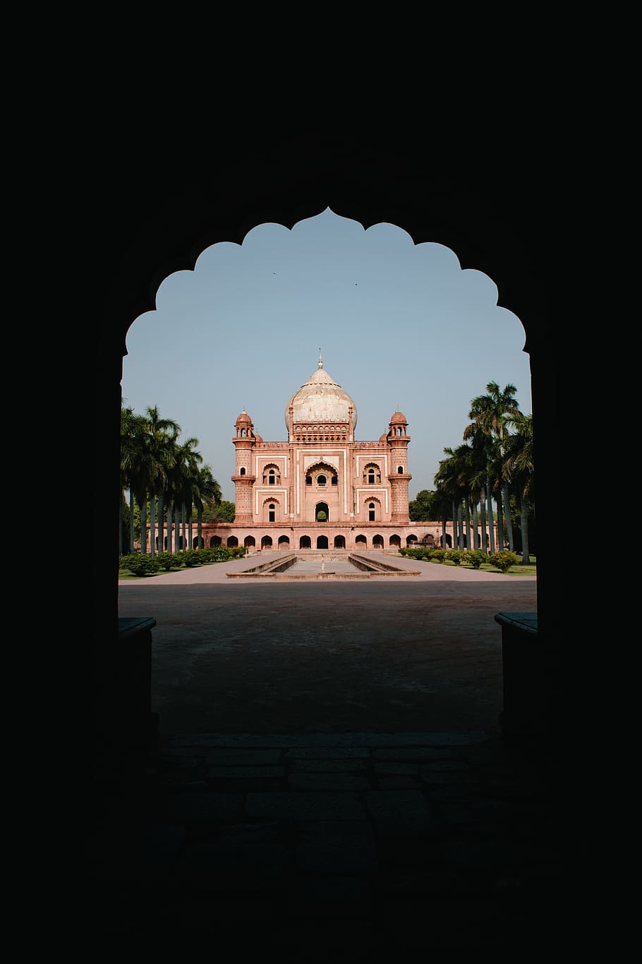 Concrete Building, arch, architecture, india, monument, new delhi HD wallpaper