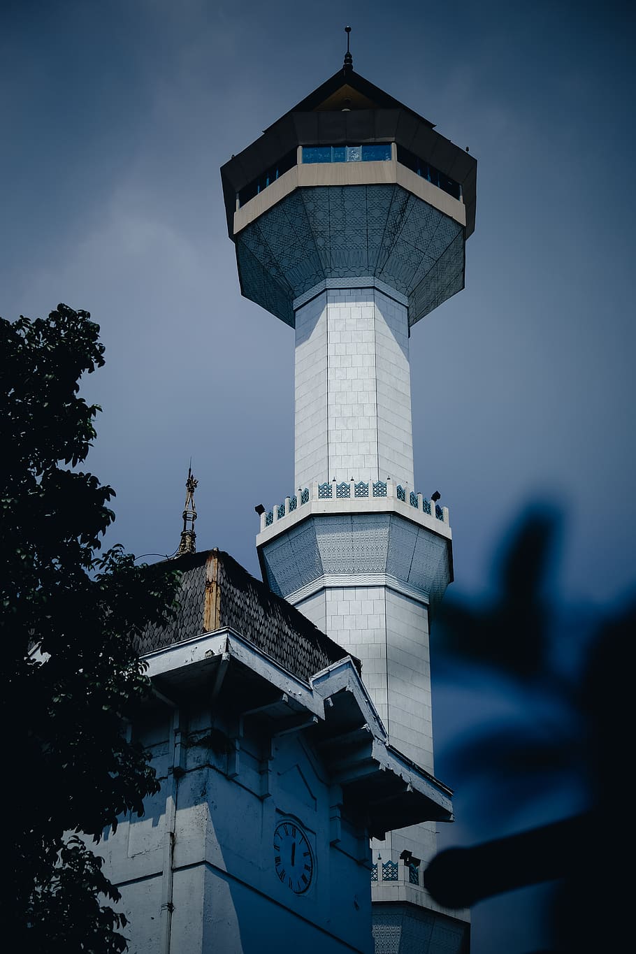 indonesia, bandung city, mosque, buildings, clock, tower, architecture