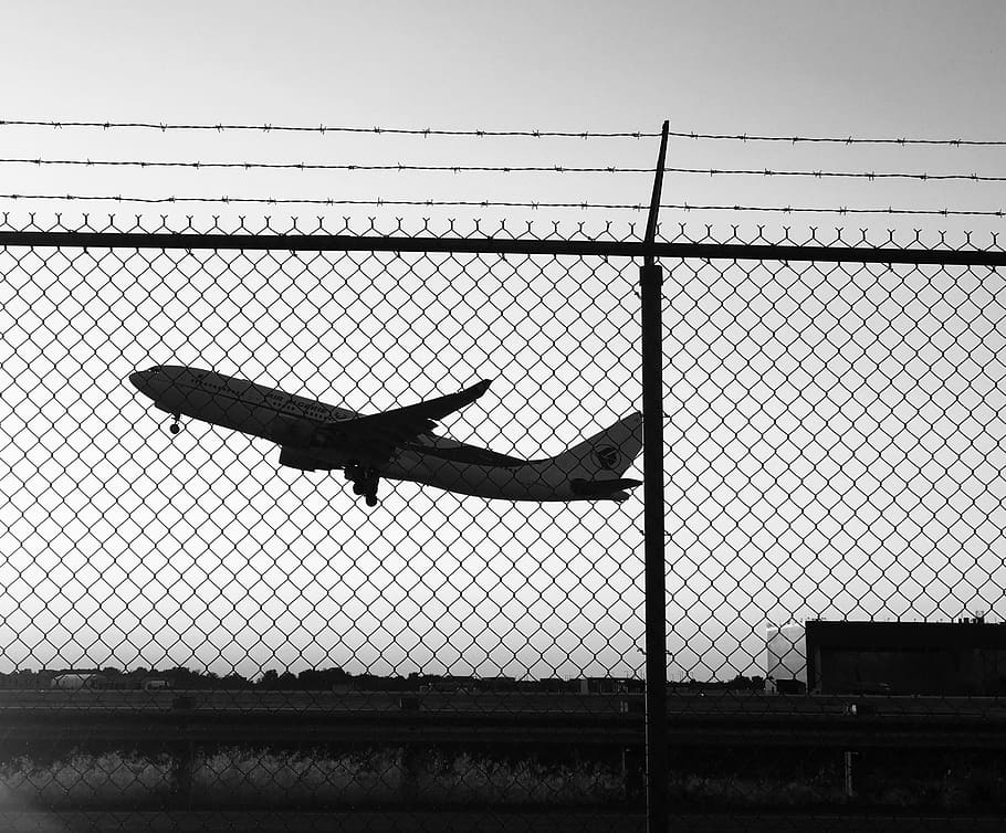 airplane taking off during daytime, silhouette, dorval, 175 avenue jenkins HD wallpaper