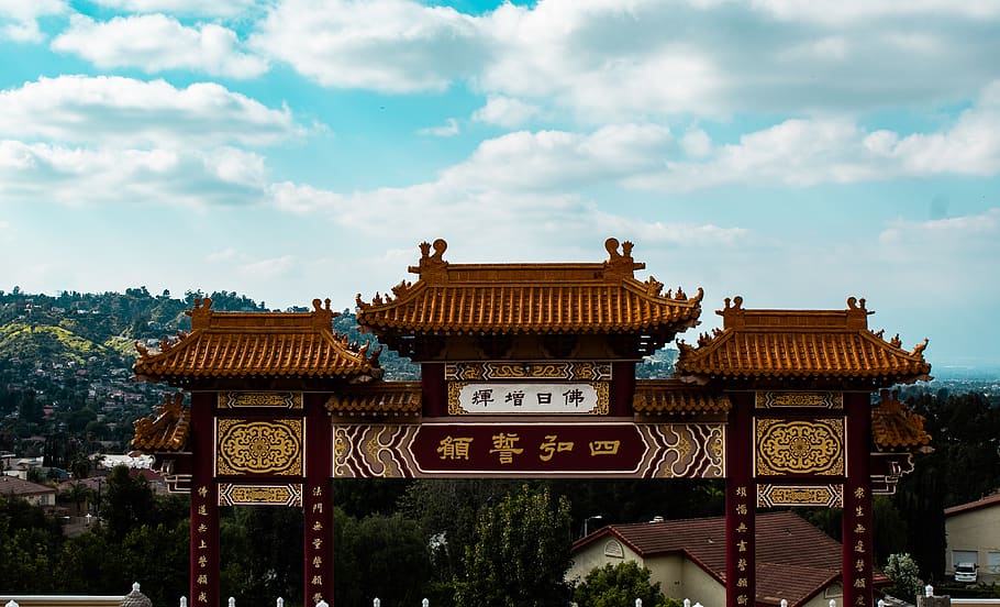 building, architecture, temple, human, person, shrine, worship HD wallpaper