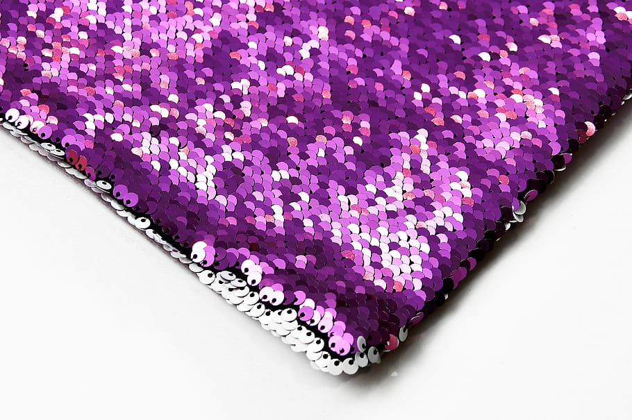 sequins, pillowcase, white, purple, platelets, seat cushions HD wallpaper