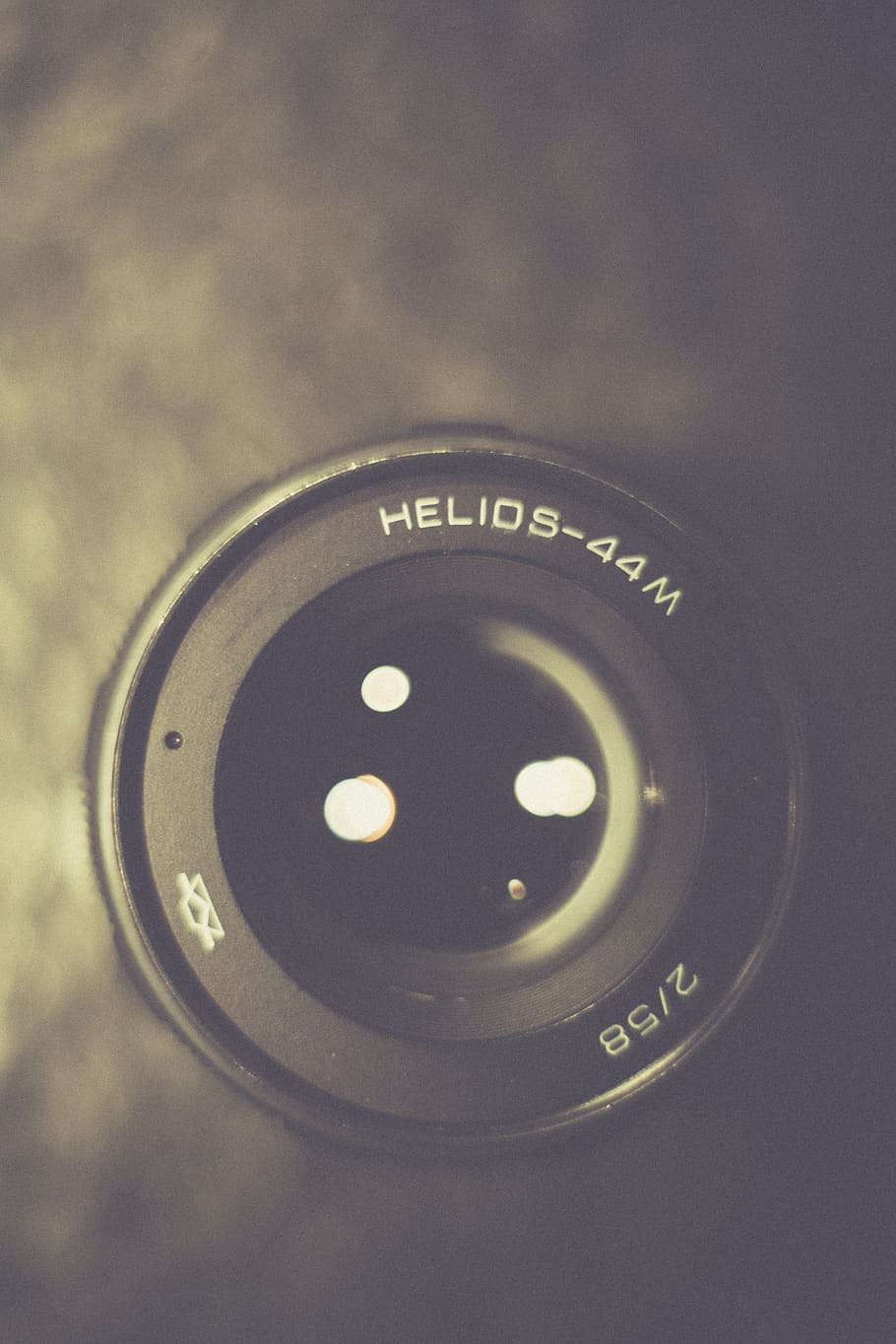 Round Black Helios-44m Camera, blur, classic, close-up, focus HD wallpaper