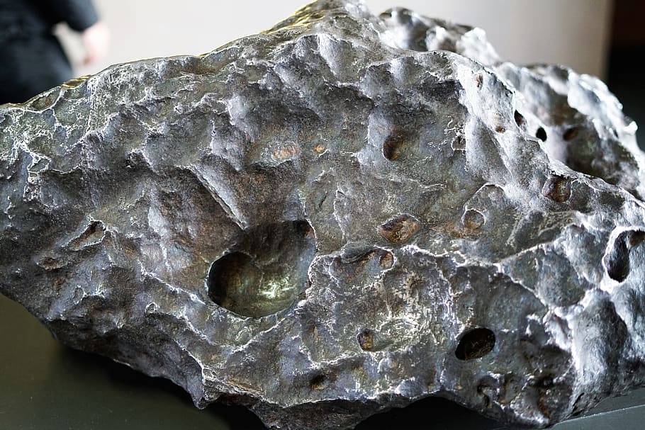 meteor, close-up, natural pattern, textured, solid, focus on foreground HD wallpaper